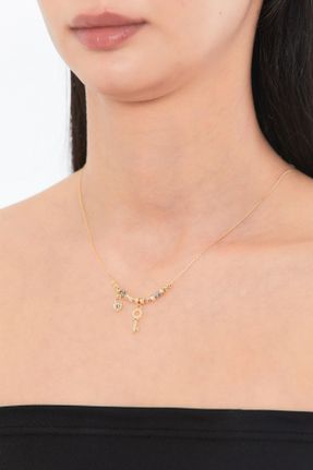 گردنبند جواهر طلائی زنانه کد 795141154