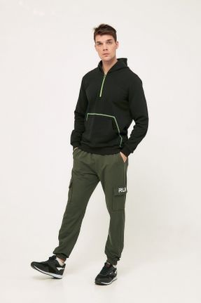 پائین تنه گرمکن ورزشی خاکی مردانه کارگو پاچه تنگ جیب کارگو کد 176742015