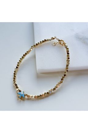 خلخال جواهری طلائی زنانه روکش طلا کد 830330161