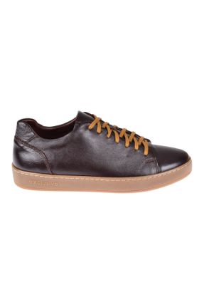 کفش کژوال قهوه ای مردانه چرم طبیعی پاشنه کوتاه ( 4 - 1 cm ) پاشنه ساده کد 183459786