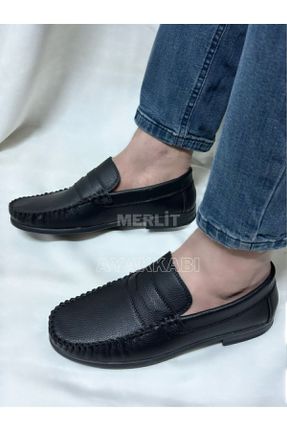 کفش کلاسیک مشکی مردانه چرم مصنوعی پاشنه کوتاه ( 4 - 1 cm ) پاشنه نازک کد 822590982