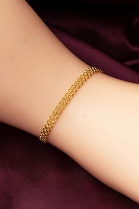 دستبند طلا زرد زنانه کد 126504111