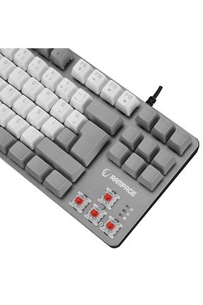 کیبورد گیمر قرمز Rampage - کد 745177162