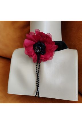 چوکر قرمز مخمل drt tasarım - کد 837934980