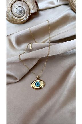 گردنبند استیل ( فولاد ) طلائی زنانه استیل (فولاد) İNN JEWELLERY - کد 469966115