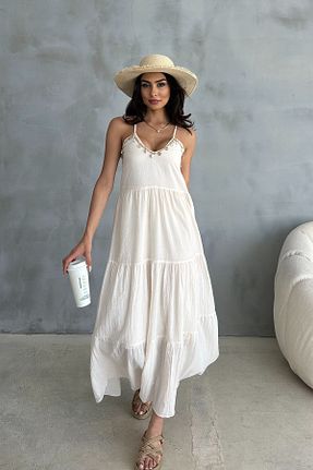 لباس بژ زنانه بافتنی Ortaya Çık - کد 835697884