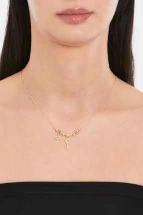 گردنبند جواهر طلائی زنانه کد 795141154