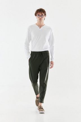 شلوار کرمگن خاکی مردانه Relaxed Fullamoda - کد 455923189