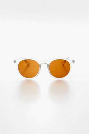 عینک آفتابی نارنجی مردانه 60 گرد کد 741188336