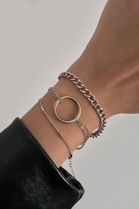 دستبند جواهر زنانه برنجی Okko Store - کد 832766665