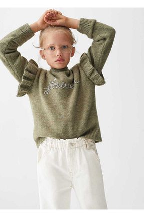 شلوار جین سفید بچه گانه پاچه ساده MANGO Kids - کد 788042735