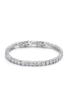 دستبند نقره سفید زنانه 925 عیار Monemel - کد 40960335