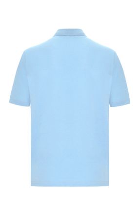 تی شرت آبی مردانه یقه پولو رگولار تکی کد 824045314