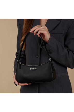 کیف دوشی مشکی زنانه چرم مصنوعی Hugo Boss - کد 837951088