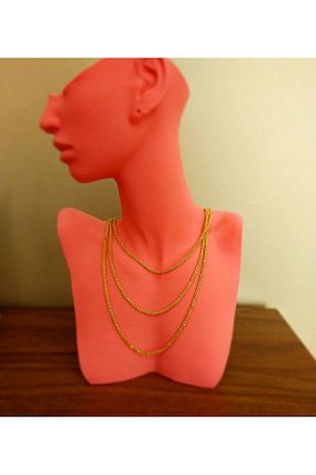 گردنبند استیل ( فولاد ) طلائی زنانه استیل (فولاد) shine - کد 837951863