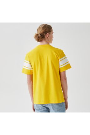 تی شرت زرد مردانه ریلکس یقه گرد کد 670269909