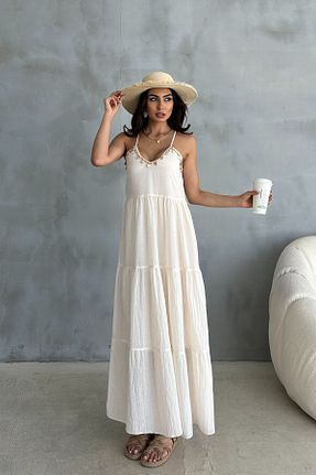 لباس بژ زنانه بافتنی Ortaya Çık - کد 835697884
