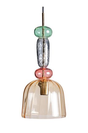 لوستر طلائی چوب LAST TOUCH INTERIORS - کد 838001029