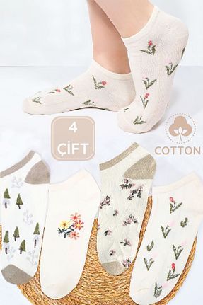 جوراب سفید زنانه پنبه ای KRAL SOCKS - کد 828261941