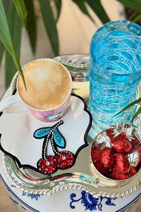 دستمال مهمانی طوسی Bi Bashka - کد 102339661