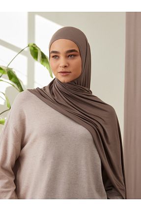 روسری بژ 70 * 180 Femple Modest - کد 838077581