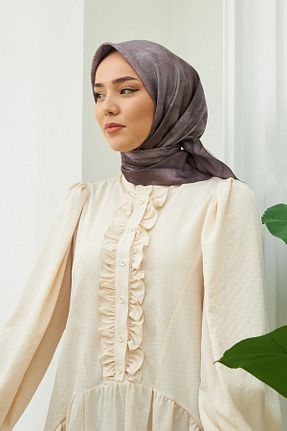 روسری سرمه ای پلی استر Silk Home - کد 729020401