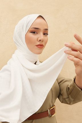 شال سفید زنانه ویسکون کد 766890675