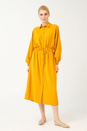 لباس زرد زنانه بافتنی رگولار کد 290252513