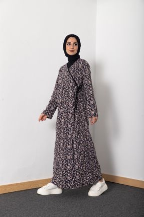 لباس اسلامی قهوه ای زنانه ریلکس بافتنی کد 235833738