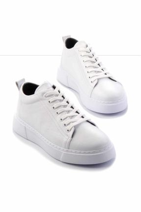 کفش کژوال سفید مردانه پاشنه کوتاه ( 4 - 1 cm ) پاشنه ساده کد 809546025