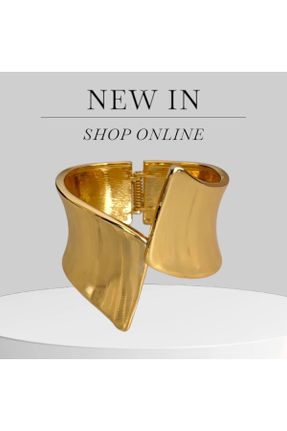 دستبند استیل طلائی زنانه فولاد ( استیل ) کد 833542741