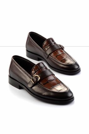 کفش کلاسیک قهوه ای مردانه پاشنه کوتاه ( 4 - 1 cm ) کد 815423666