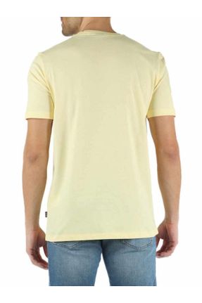تی شرت زرد مردانه رگولار یقه گرد پنبه (نخی) کد 825696038
