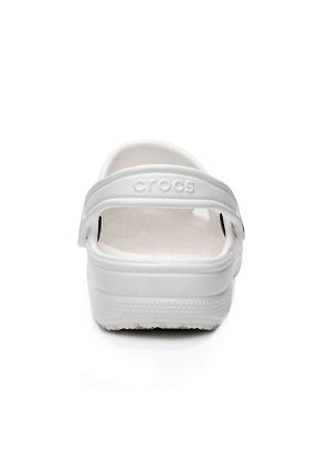 صندل سفید زنانه پاشنه تخت Crocs - کد 3879058