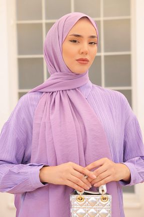 شال بنفش زنانه ویسکون Silk Home - کد 838144964