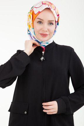 کت مشکی زنانه رگولار مخلوط پلی استر بدون آستر کد 838209992