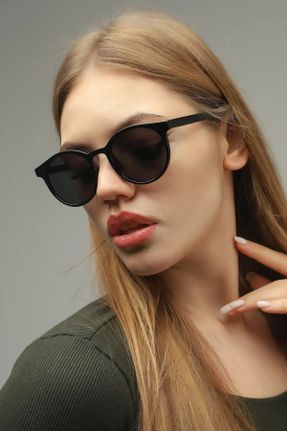 عینک آفتابی سبز زنانه 49 UV400 آستات مات هندسی کد 307295276