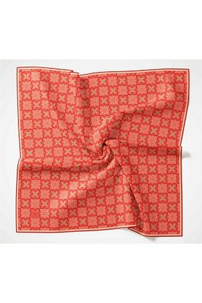 روسری نارنجی پنبه ای Silk Home - کد 826589949