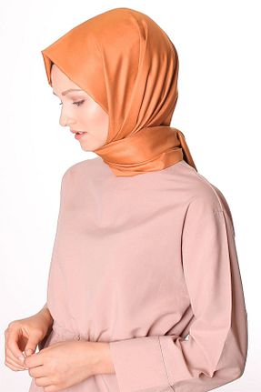 شال نارنجی زنانه ابریشم Silk Home - کد 48209987