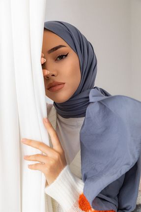 شال طوسی زنانه پنبه ای Silk Home - کد 408272418