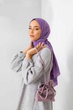 شال بنفش زنانه ویسکون Silk Home - کد 381541803