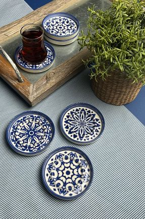 فنجان چای آبی ظروف سنگی tabakevi - کد 818488333