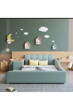 تخت خواب بچه گانه و مونته سوری سبز MDF Puf Bebe - کد 834994681