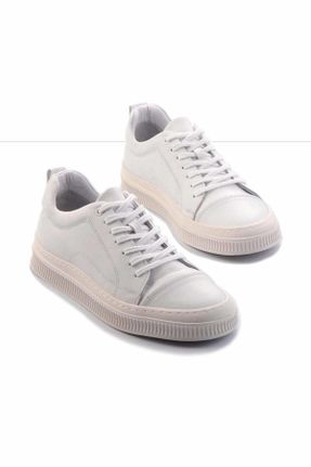 کفش کژوال سفید مردانه پاشنه کوتاه ( 4 - 1 cm ) پاشنه ساده کد 803449634