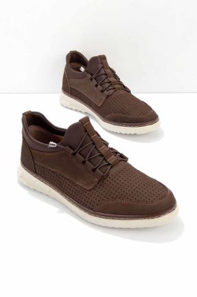 کفش کژوال قهوه ای مردانه پاشنه کوتاه ( 4 - 1 cm ) پاشنه ساده کد 475842892