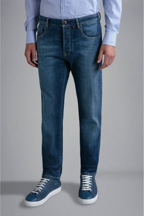 شلوار جین آبی مردانه ساده بلند کد 792109423