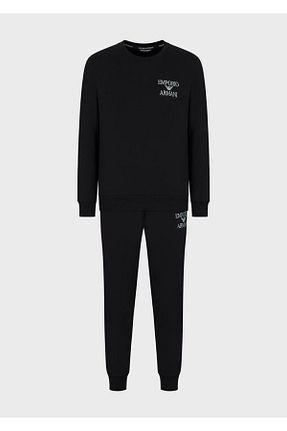 ست گرمکن مشکی مردانه پلی استر Emporio Armani - کد 774477900