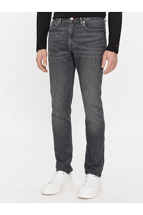 شلوار جین طوسی مردانه پاچه تنگ Tommy Hilfiger - کد 788090473