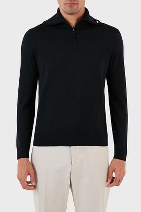 پلیور سرمه ای مردانه ساده Emporio Armani - کد 764170826