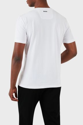 تی شرت سفید مردانه رگولار یقه گرد کد 819685287